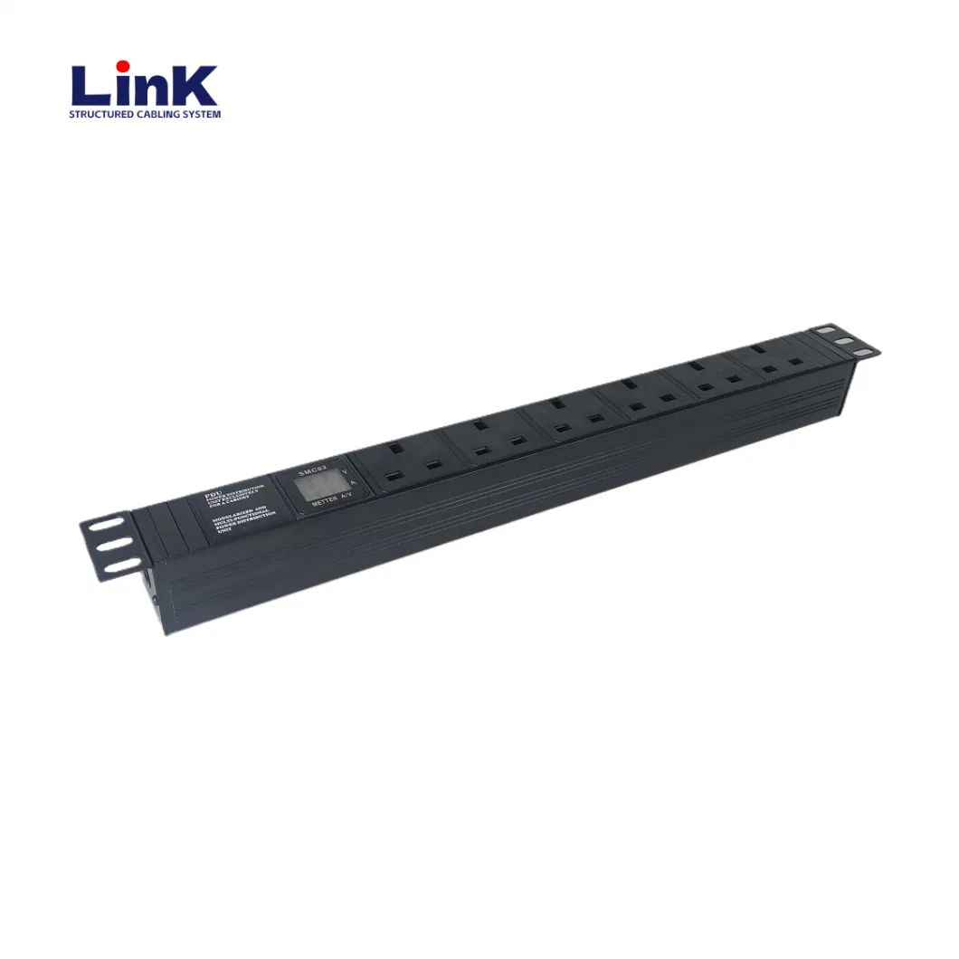 1u Rackmount Server Surge-Protected Lightning-Protected Smart Intelligent PDU with 1.5meter Plug