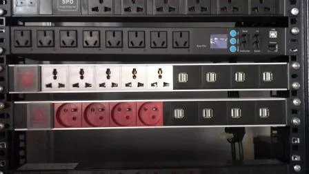 PDU-Steckdosenleiste für Netzwerk-Rack-Schrankmontage der IEC-Serie